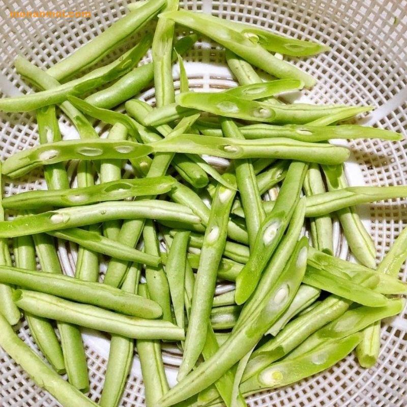 Bước 1 Sơ chế các nguyên liệu Thịt heo cuộn rau củ nướng